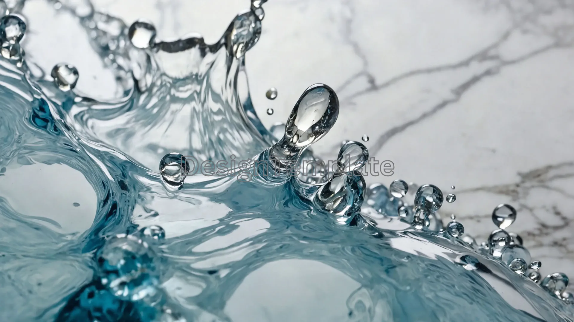 Calm Waters on Polished Marble Tranquil Background